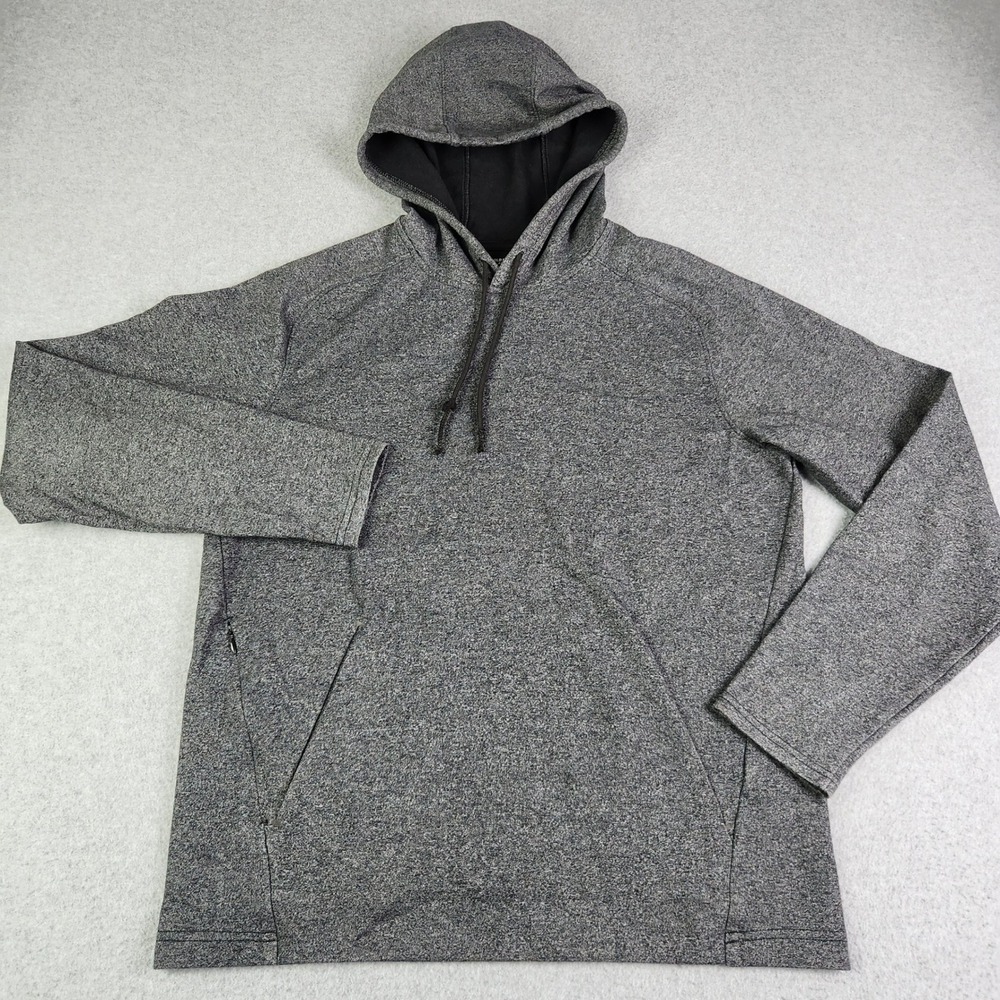 Old Navy Active Hoodie Mens Medium Gray Dynamic Fleece Soft Cozy Warm Stretch